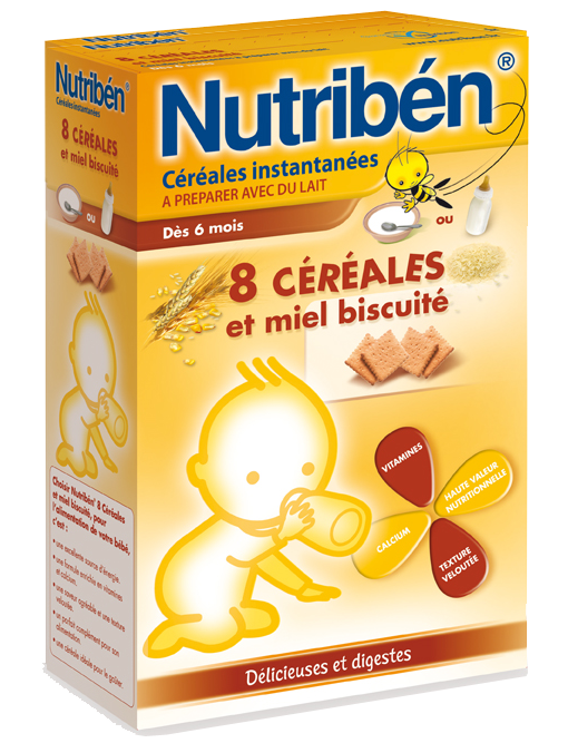 Bột ngũ cốc mật ong, hương bích quy Nutriben 300g 6T hình 1