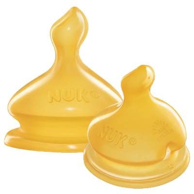 Núm ty cao su đôi thay bình cổ rộng số 1 size (M) - NUK hình 1