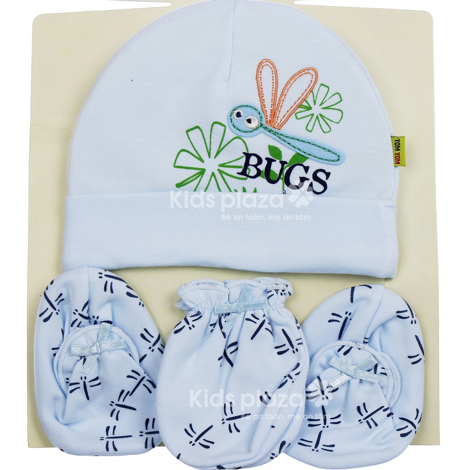Bộ mũ kèm bao tay sơ sinh tomtom hình 7