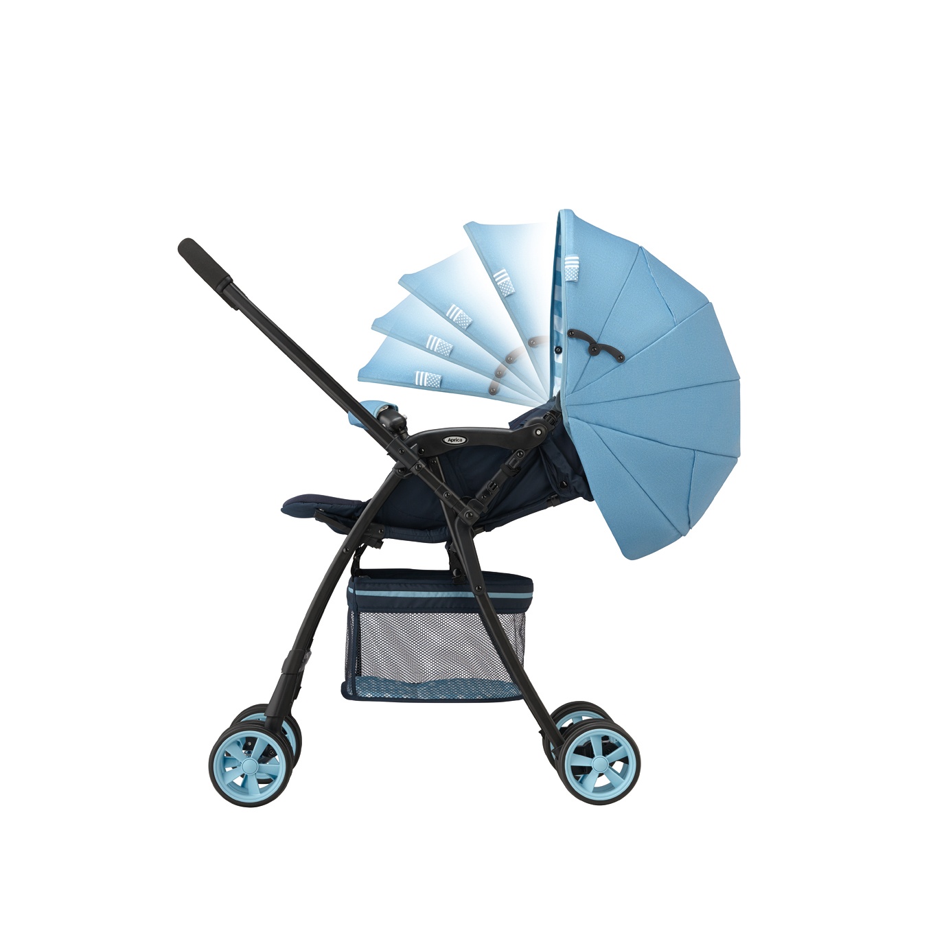 Xe đẩy trẻ em Aprica FLYLE dungaree BR (màu nâu) hình 7