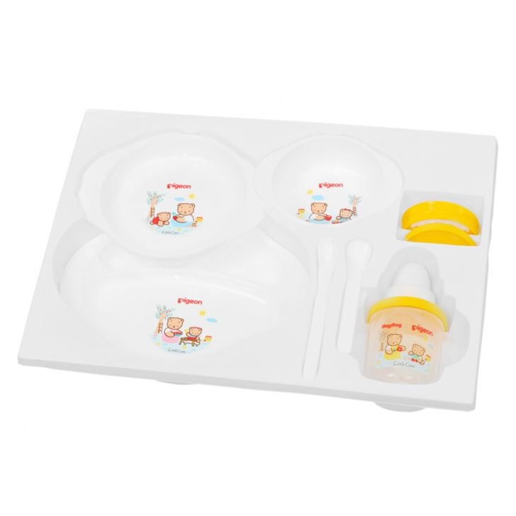 Bộ bát đĩa tập ăn Pigeon MagMag 10008 hình 3