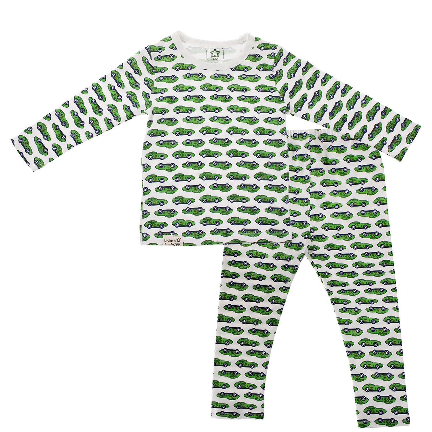 Bộ ngủ in hình LieLieStar cho bé 1 Bộ ngủ in hình LieLieStar cho bé hình 1