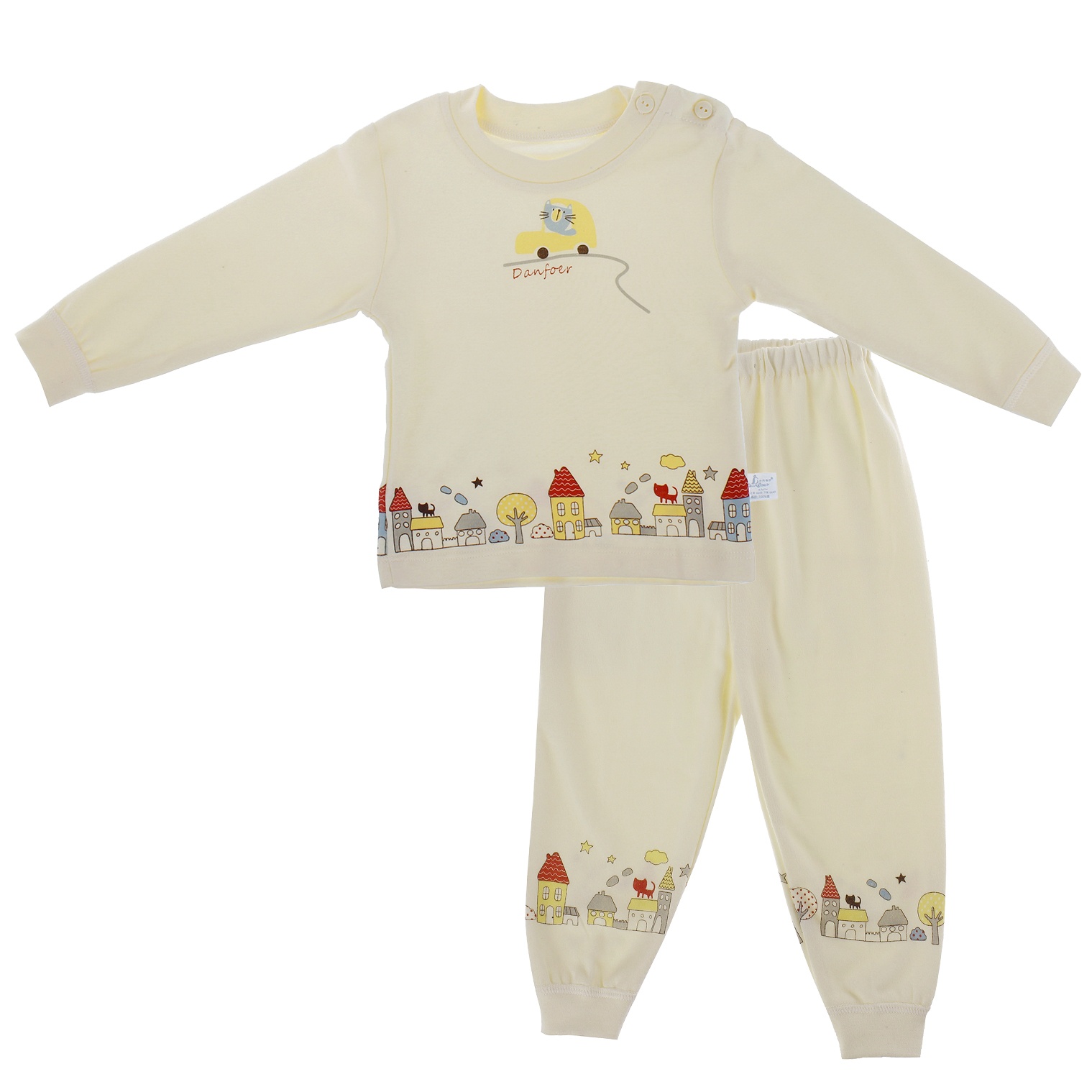 Bộ quần áo hình chú mèo Danfore D1107 hình 1