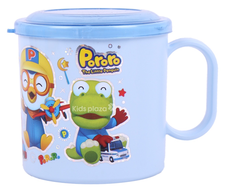 Cốc uống nước có nắp Pororo hình 1