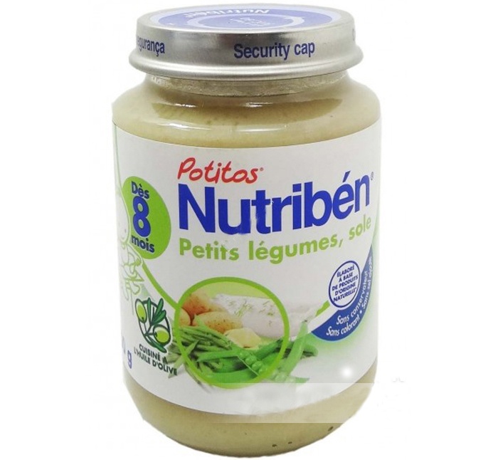 Dinh dưỡng đóng lọ Nutriben cá, khoai tây, đậu 200g hình 1