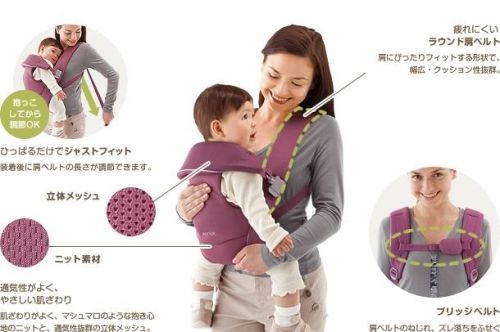 Địu trẻ em Carrier Easy Touch Fitta GN 39295 Aprica 3 Địu trẻ em Carrier Easy Touch Fitta GN 39295 Aprica hình 3