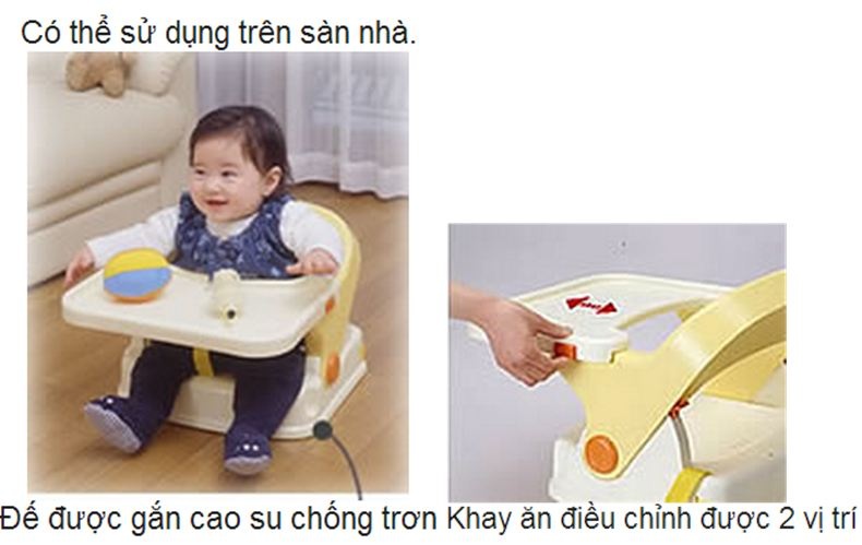 Ghế ăn bột cho bé Richell RC93068 hình 3