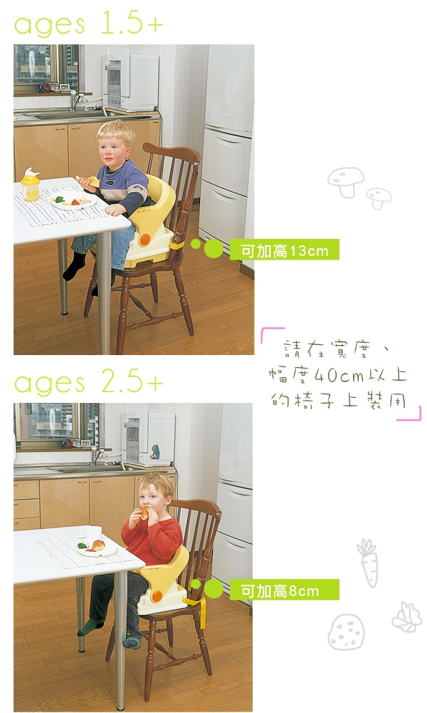 Ghế ăn bột cho bé Richell RC93068 hình 2