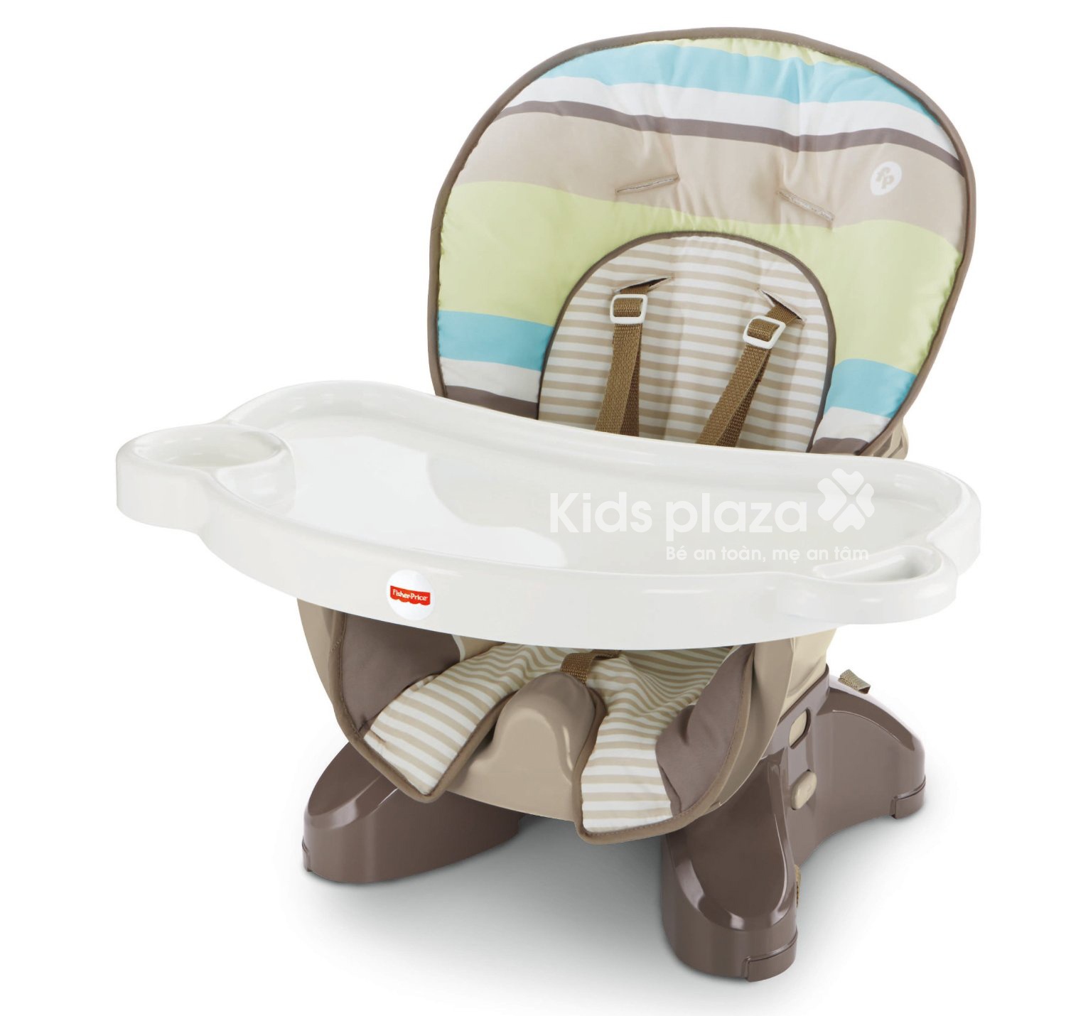 Ghế ăn bột Fisher-Price Spacesaver High Chair, Stripes BLL26  hình 2