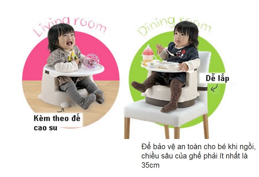 Ghế đúc liền khối Richell hình 1