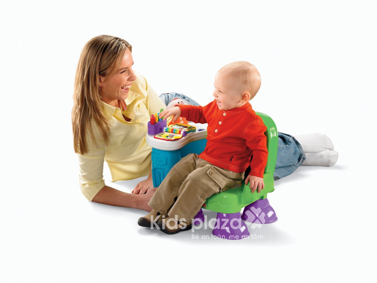 Ghế ngồi chơi và học Fisher-Price Song and Story Learning Chair L3479 hình 1