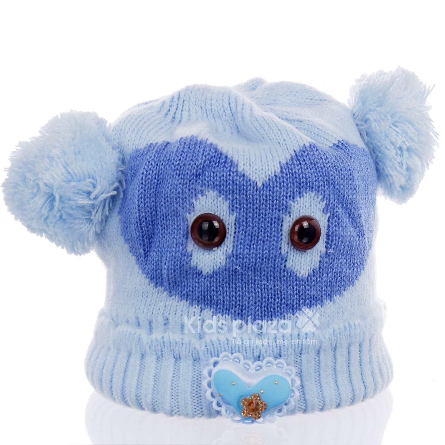 Mũ len cho bé hình trái tim hình 1