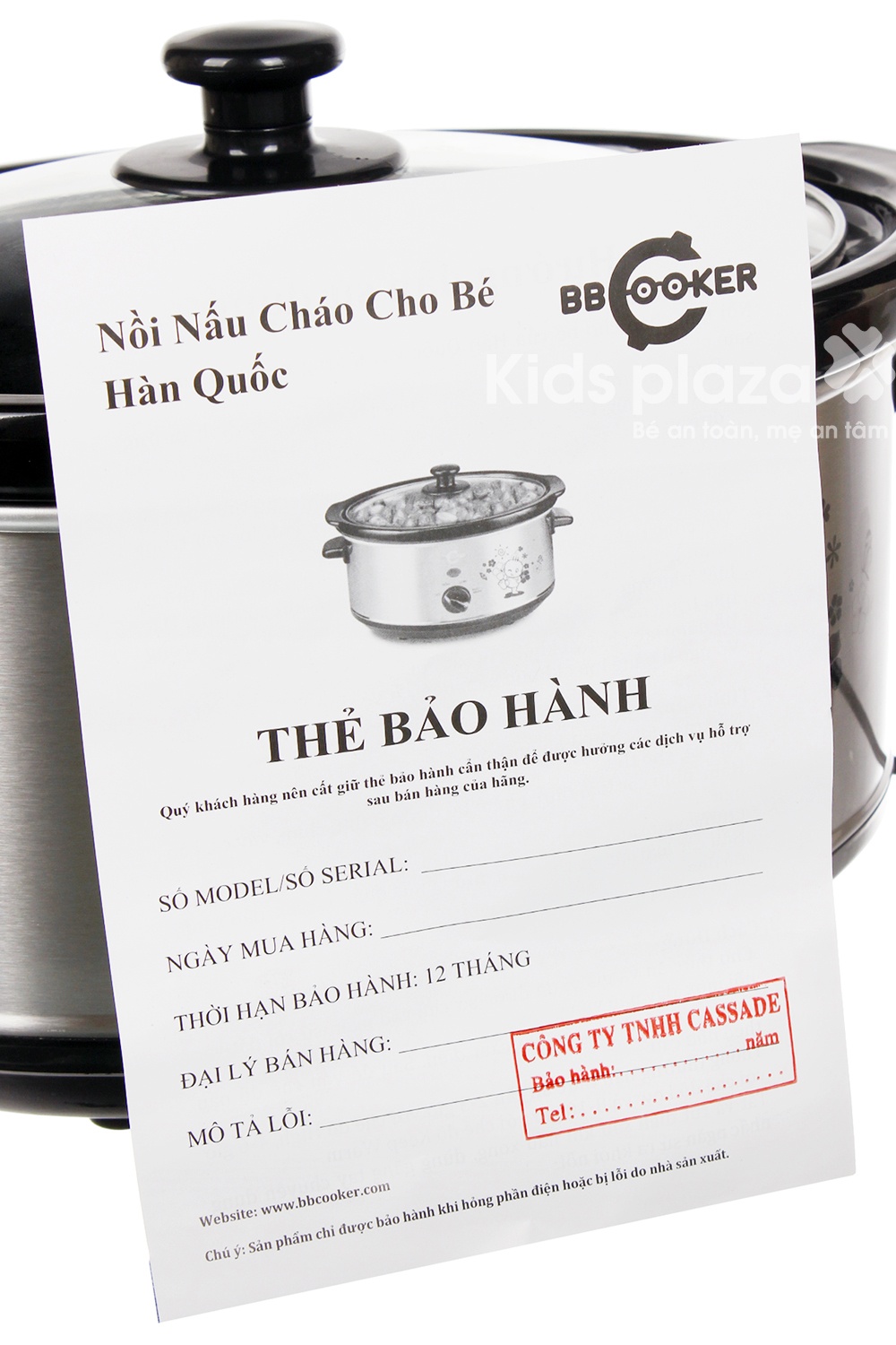 Nồi nấu chậm đa năng cho bé BBCooker Hàn Quốc 3.5l bảo hành 12 tháng