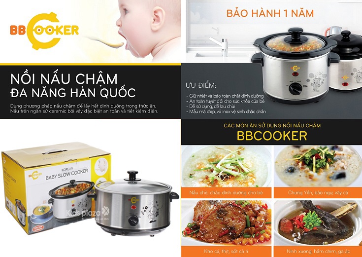Nồi nấu cháo BBCooker Hàn Quốc 3.5l Hàn Quốc