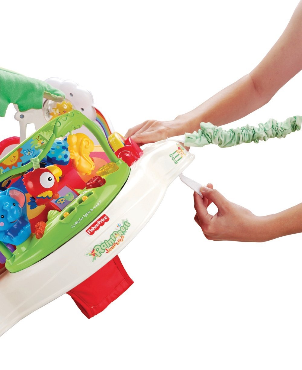 Đồ chơi tập đứng Jumperoo Fisher Price Rainforest  P0105 hình 4