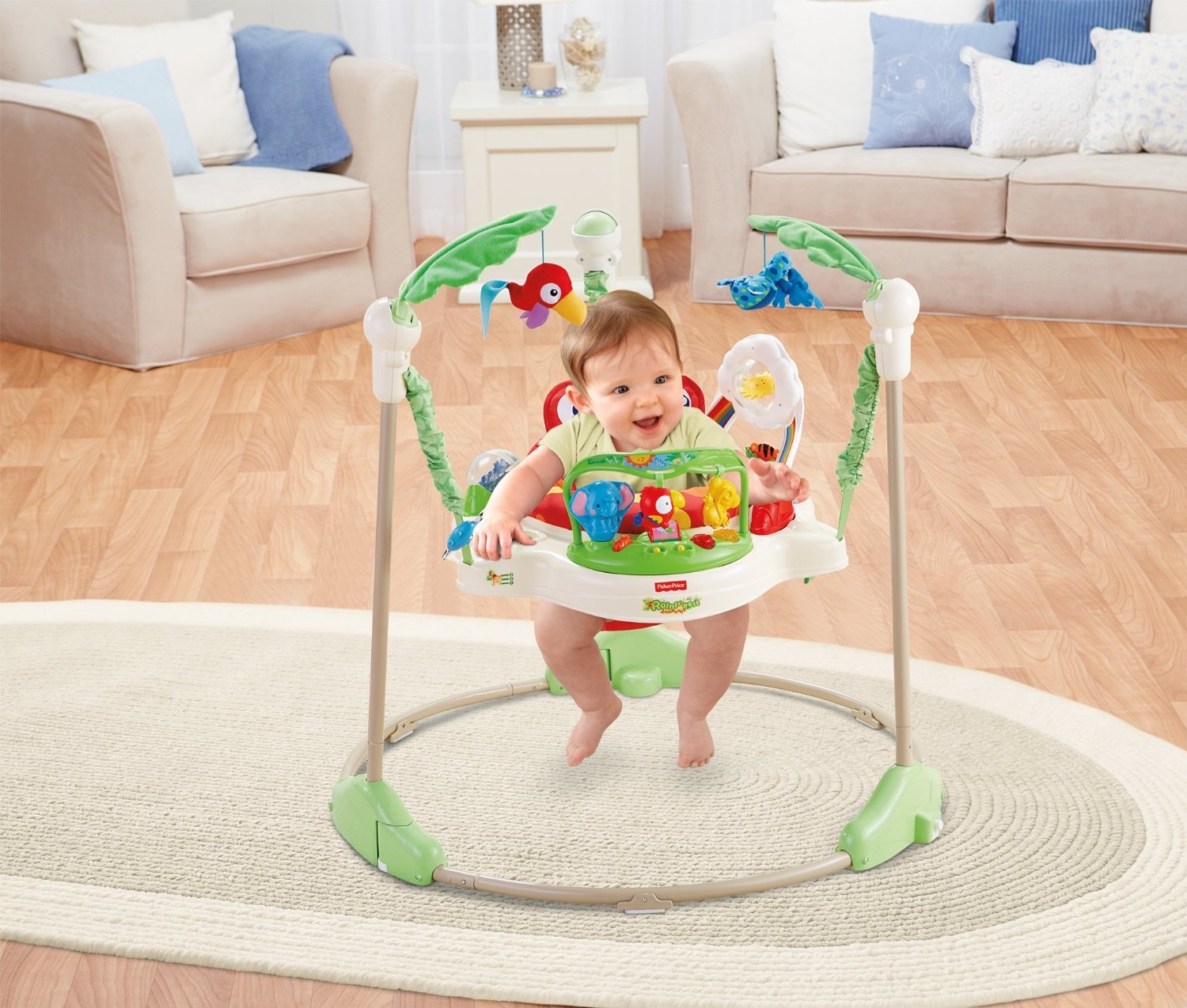 Đồ chơi tập đứng Jumperoo Fisher Price Rainforest  P0105 hình 1