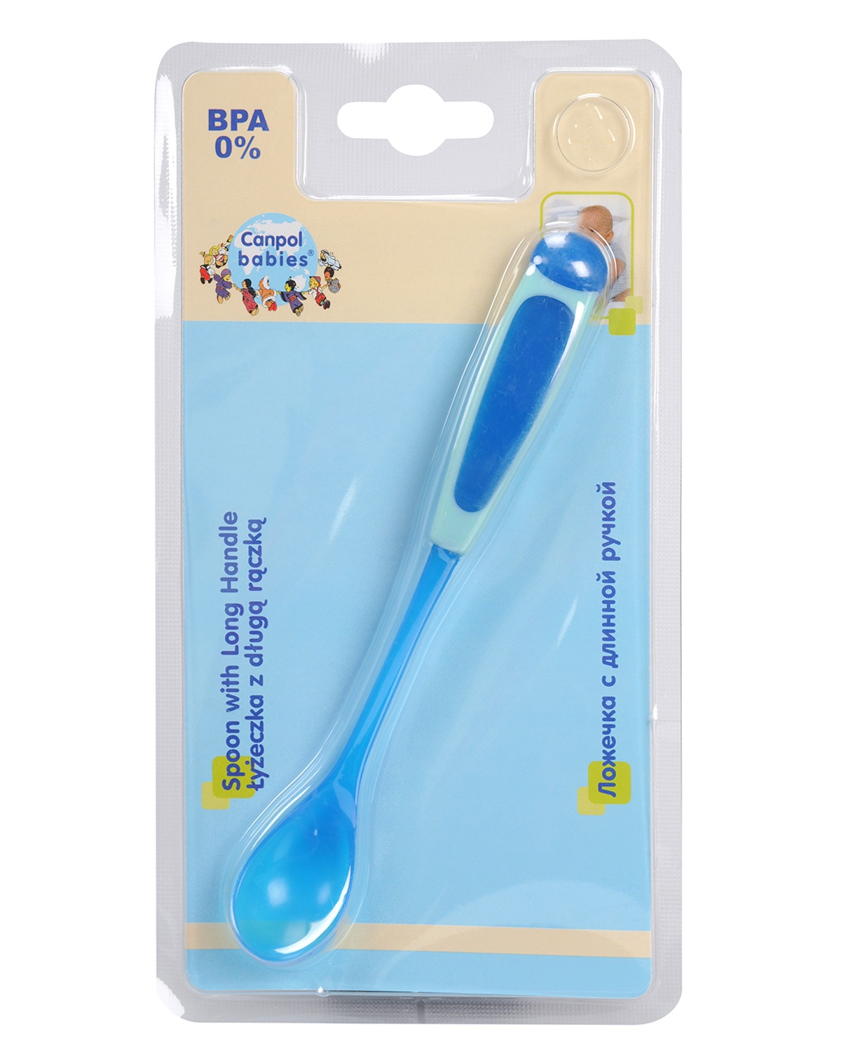 Thìa có tay cầm dài Canpol 56/582 hình 3