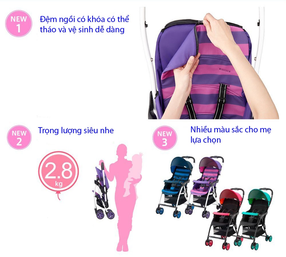 Xe đẩy trẻ em Aprica Magical Air 2014 hình 6