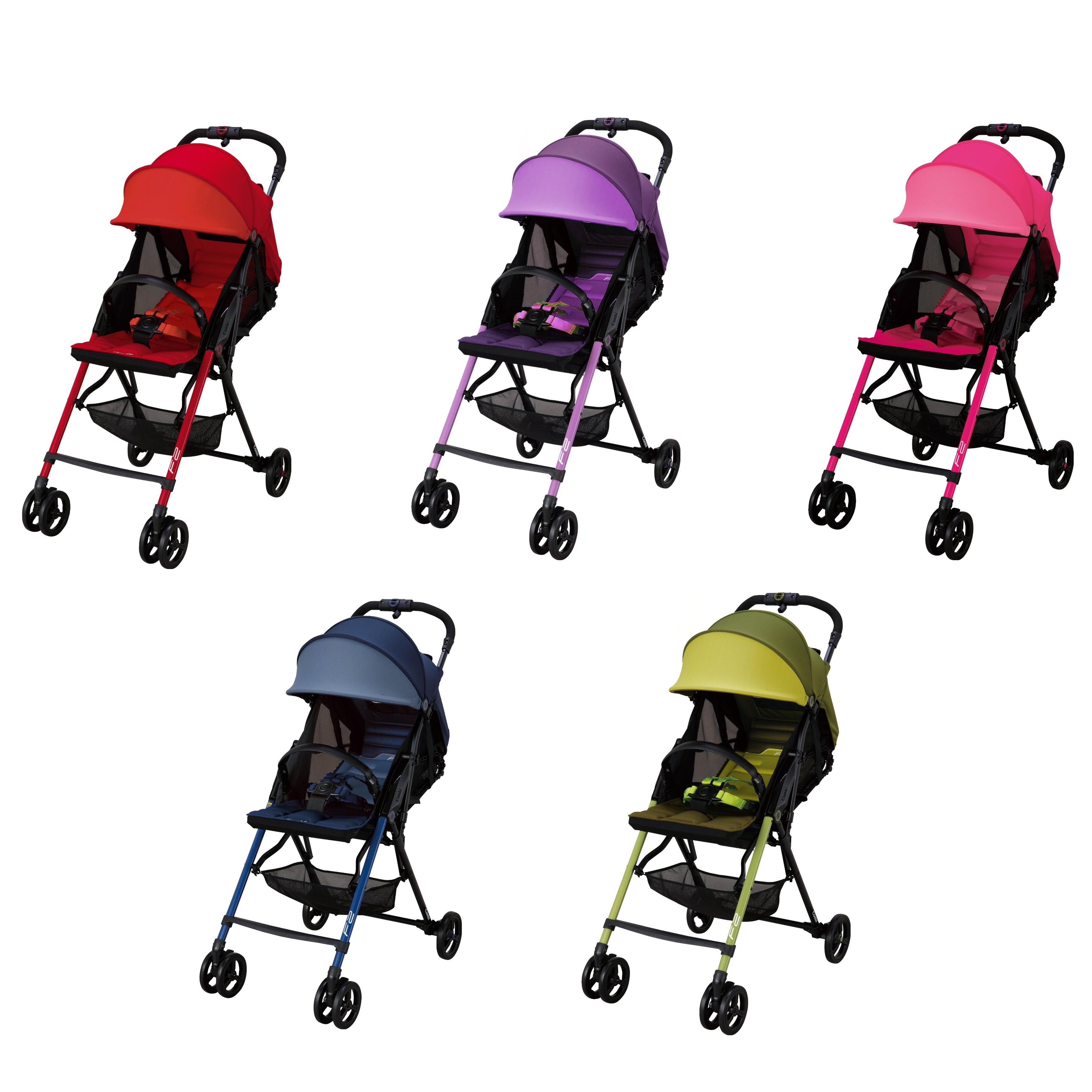 Xe đẩy Combi F2 Plus AD - 300 màu đỏ hình 1