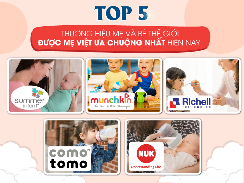 Top 5 thương hiệu Mẹ và bé thế giới được mẹ Việt ưa chuộng nhất hiện nay -