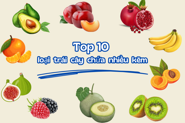 Trái Cây Chứa Nhiều Kẽm