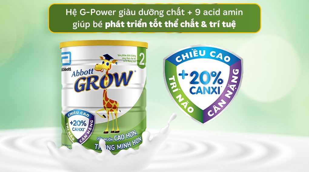 Sữa Abbott Grow 6-12 tháng giúp trẻ phát triển toàn diện 1