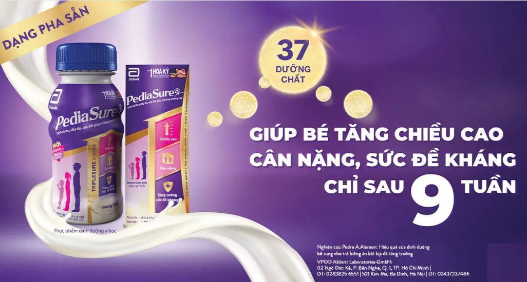 Sữa pha sẵn PediaSure 