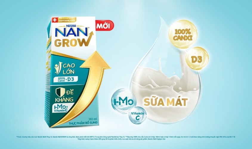 Sữa Nan pha sẵn Grow bé cao lớn đề kháng khỏe