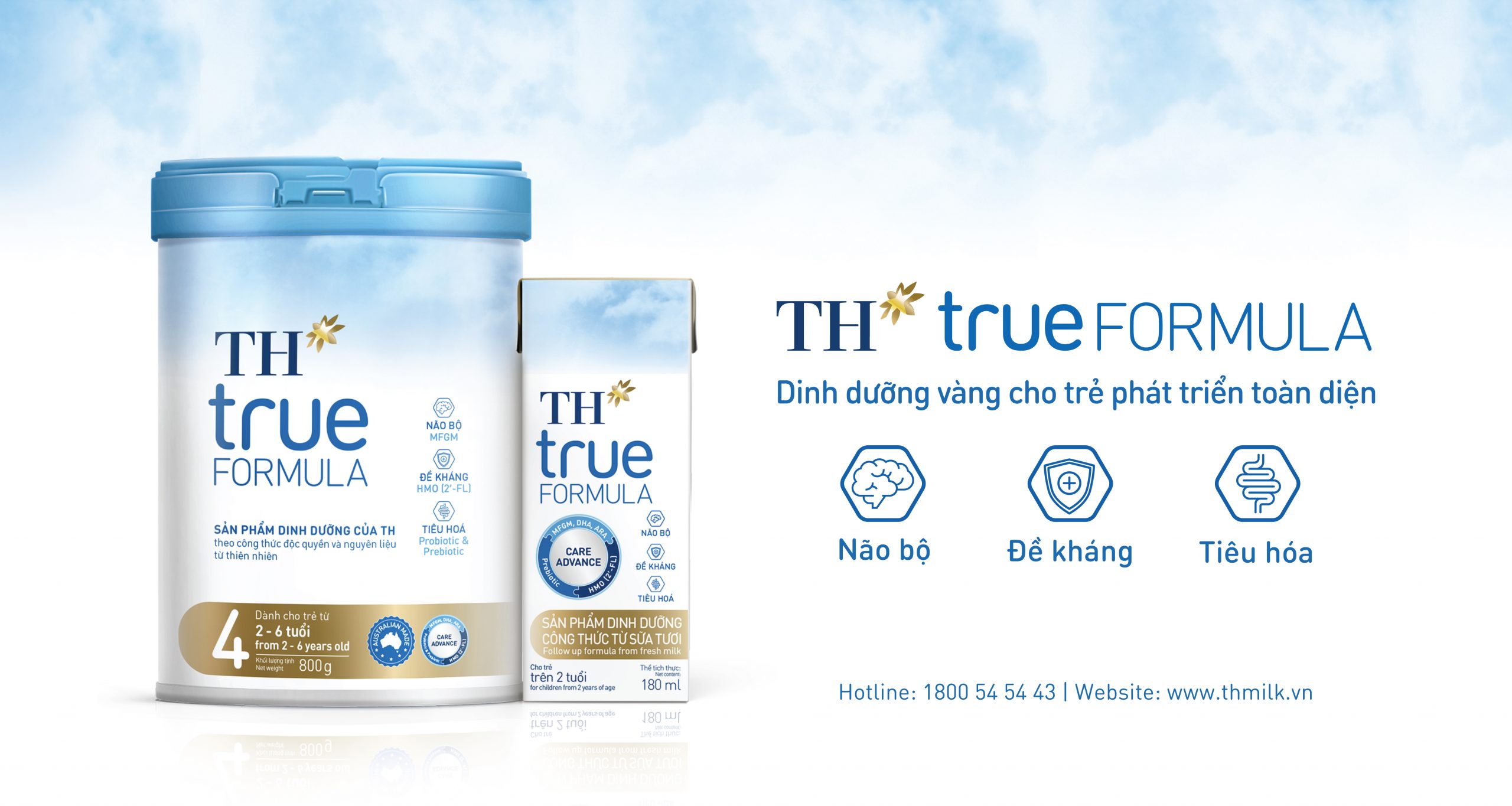 Các sản phẩm dinh dưỡng công thức TH true FORMULA