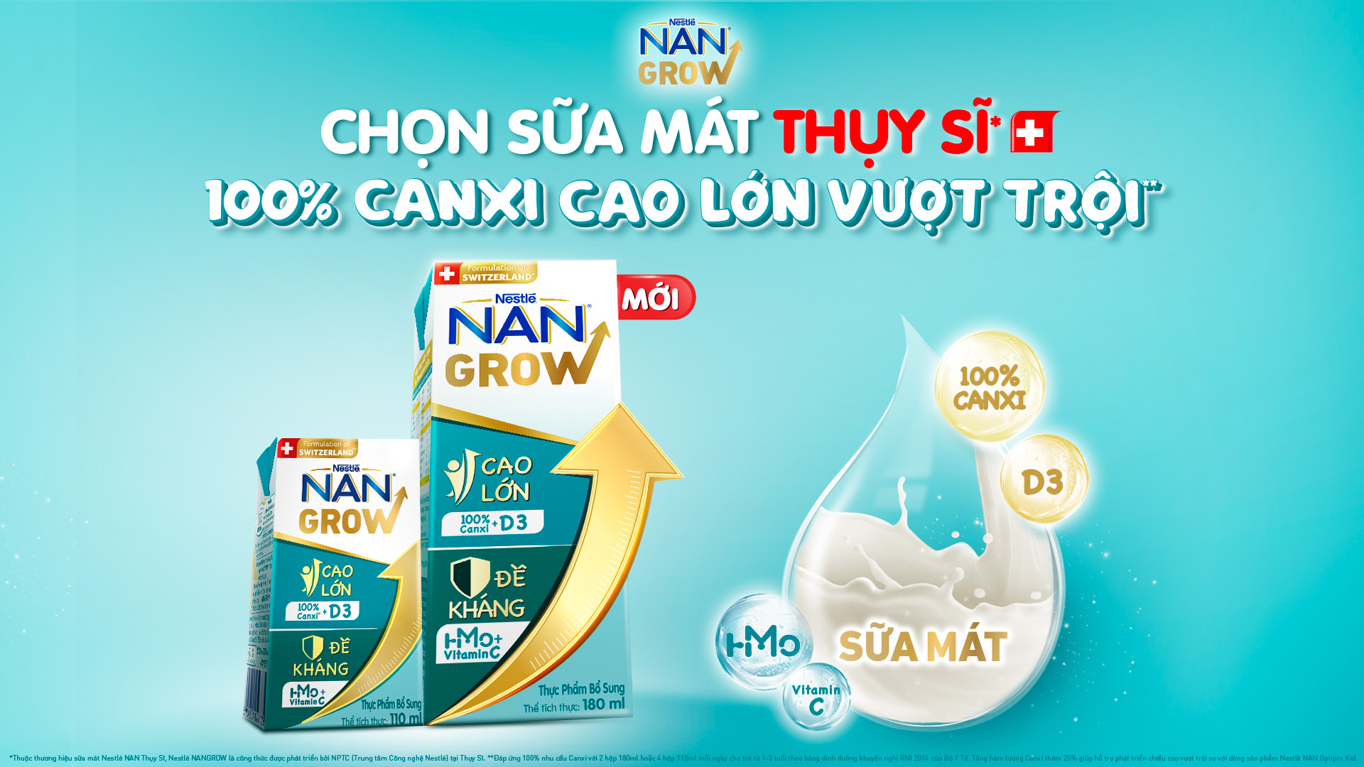 Sữa pha sẵn Nan Grow giàu dưỡng chất cho bé đến trường khỏe mạnh vui vẻ