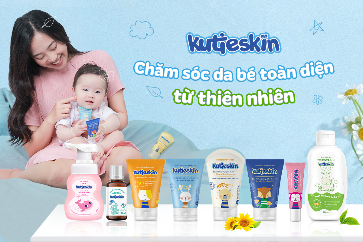 Thương hiệu Kutieskin với sứ mệnh chăm da bé toàn diện từ thiên nhiên