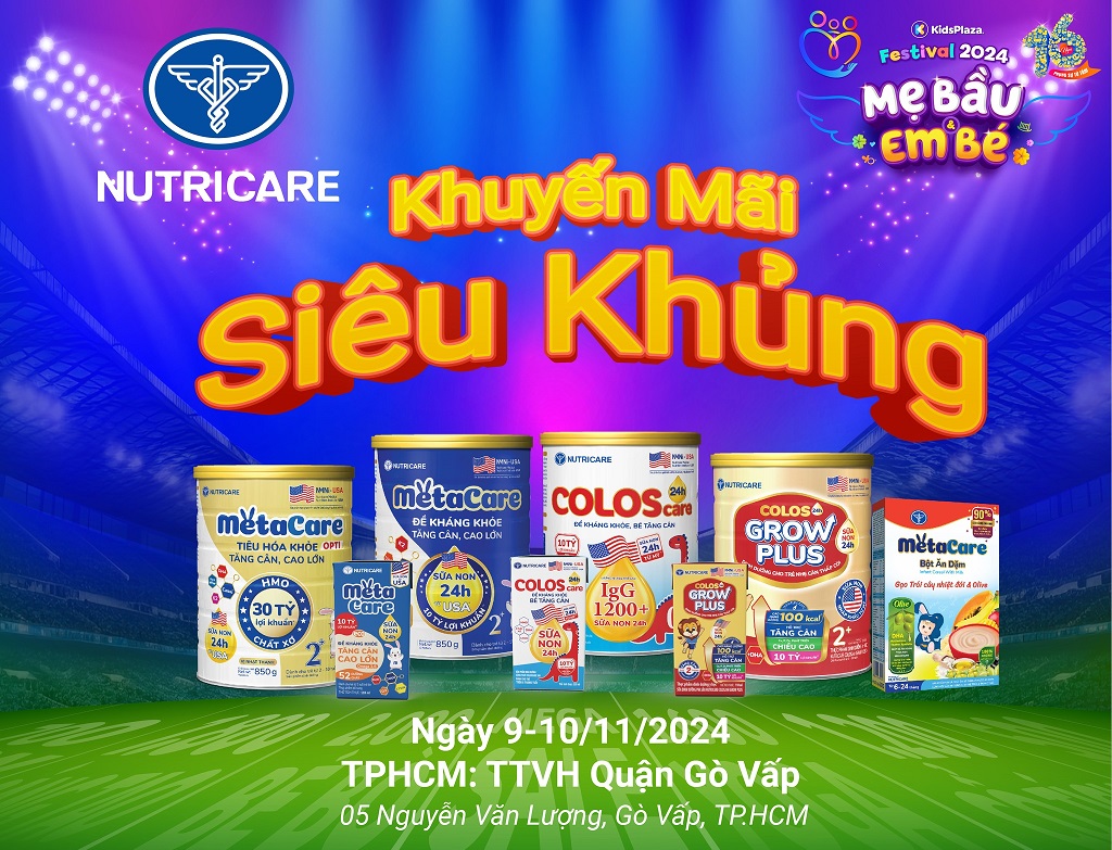 Siêu khuyến mại từ gian hàng Nutricare 